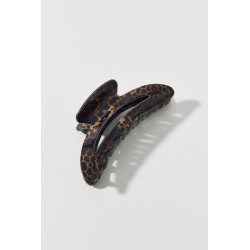 Pinza curva con estampado de leopardo