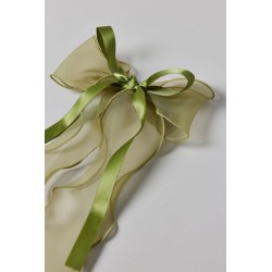 Inez Lazo de gasa para el pelo Pinza para el pelo