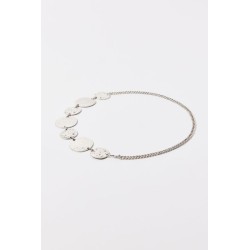 Cinturón con cadena estampada de strass