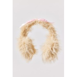 Orejeras con lazo de piel sintética