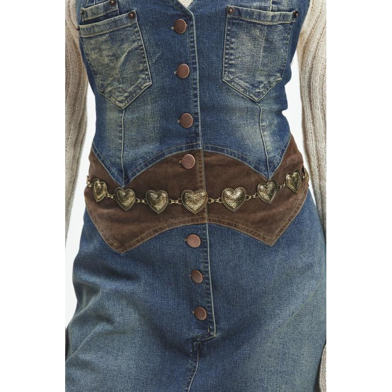 Cinturón Western Heart Chain