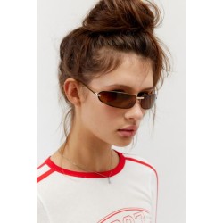 gafas de sol sin montura curvadas de los 90