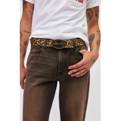 Cinturón con estampado de guepardo