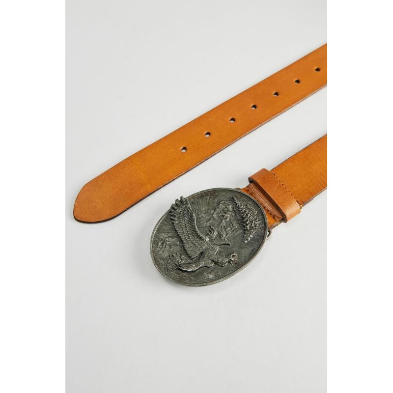 Cinturón de piel con hebilla Icon