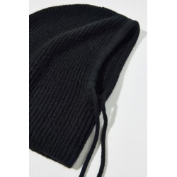 Sotocasco de punto acanalado con capucha