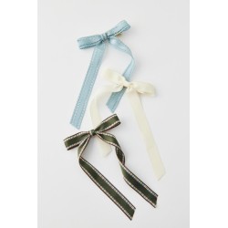 Set de 3 pinzas para el pelo con lazo