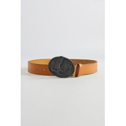 Cinturón de piel con hebilla Icon